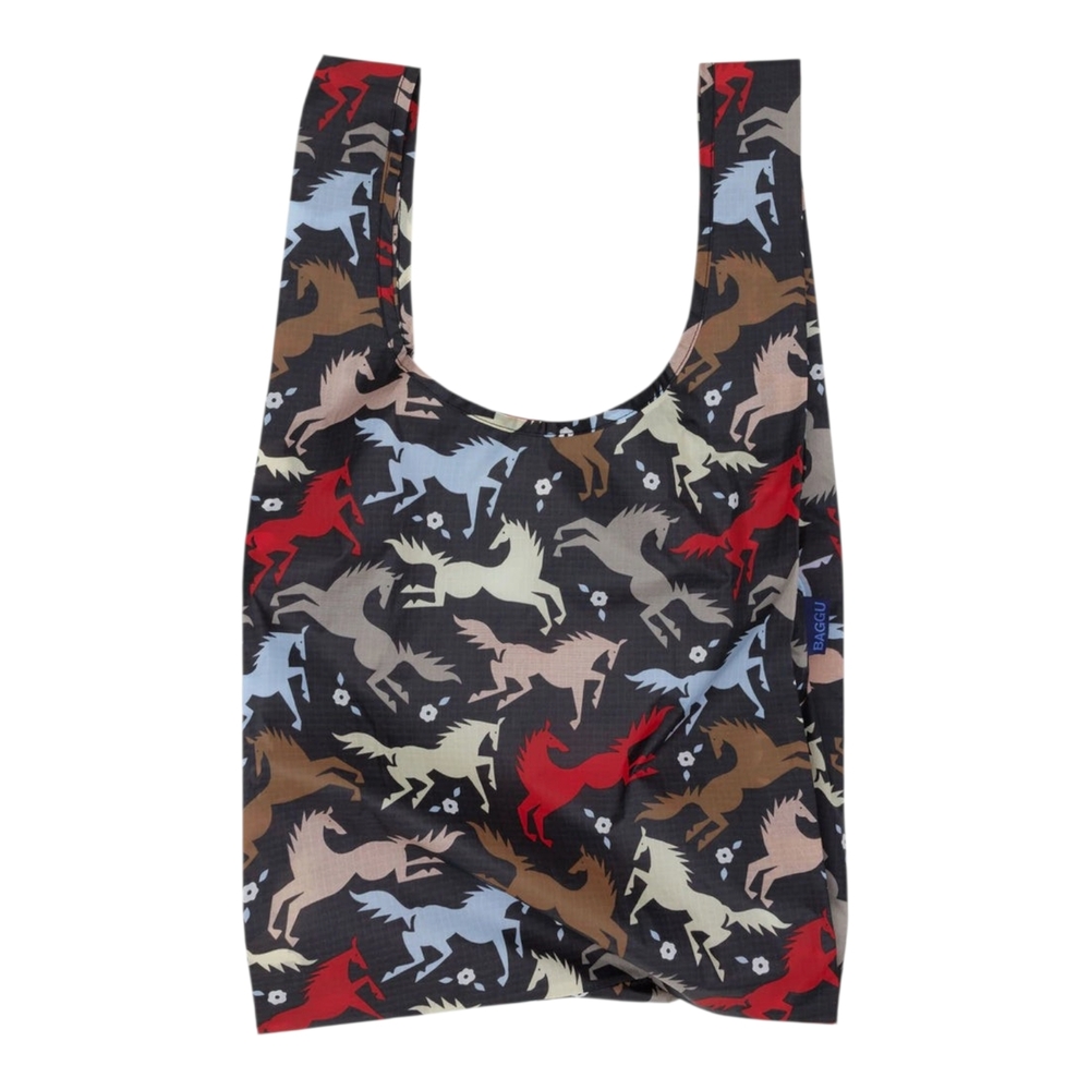 *NWT* BAGGU Western Floral Horse Cut-Outs Standard Bag